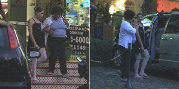 Sasha é clicada saindo da academia