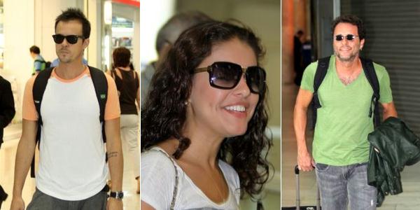 Famosos circulam em aeroporto no Rio