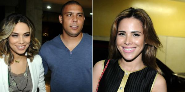 Ronaldo, Bia Antony e Wanessa curtem show em casa noturna em Sampa