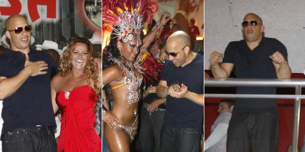 Vin Diesel se esbalda na quadra do Salgueiro