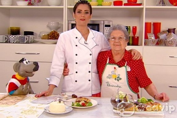 Palmirinha Onofre e Xaropinho ensinam receita para Patricia Salvador