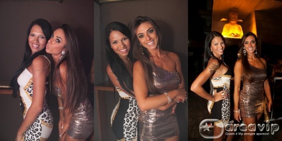 Ex-BBB Ariadna e Nicole Bahls curtem balada juntas