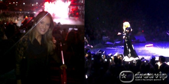 Ticiane Pinheiro e Roberto Justus assistem show de Lady Gaga em Miami