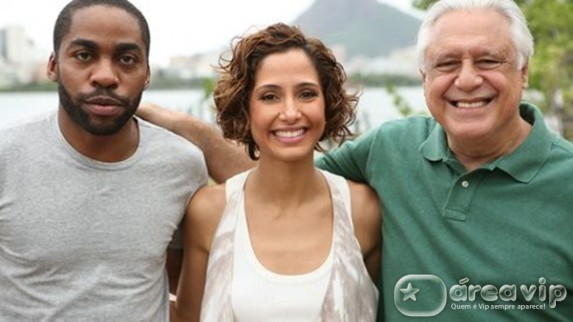 Insensato Coração - Raul (Antonio Fagundes), Carol (Camila Pitanga) e Andre (Lazaro Ramos)