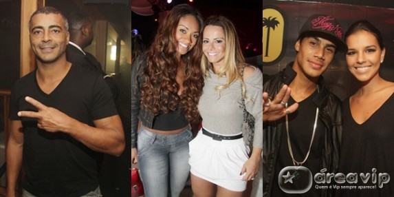 Famosos curtem evento em boate carioca