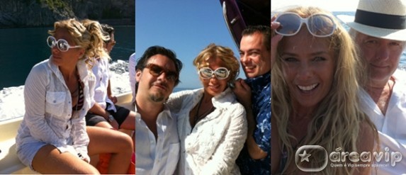 Marco Antonio Di Biaggi divulga novas fotos de Adriane Galisteu na Itália