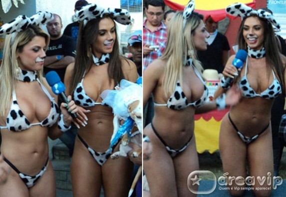 Panicats se vestem de cachorrinhas em gravação