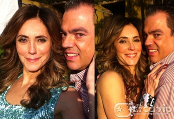 Marco Antonio di Biaggi posta foto de Christiane Torloni com novo visual