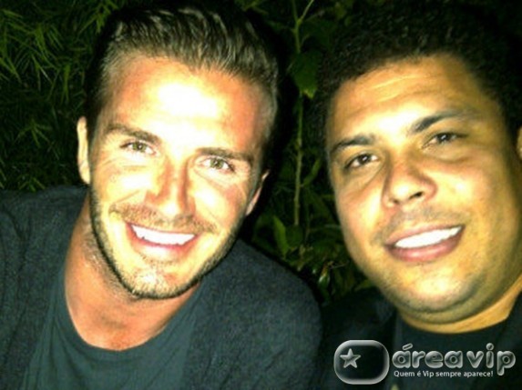 Ronaldo Fenômeno encontra David Beckham em Los Angeles