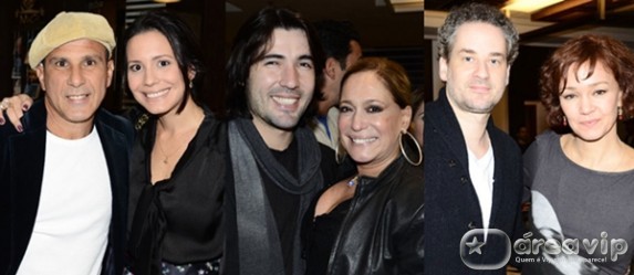 Elenco e equipe se reúnem para assistir ao primeiro capítulo de ‘Fina Estampa’