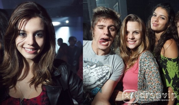 Famosos curtem noite em boate no Rio