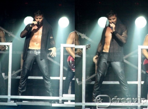 Sarado, Ricky Martin se apresenta no Rio