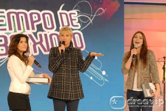 Carol Castro e Vanessa Giácomo participam do quadro ‘Tempo de Baixinho’, no TV Xuxa