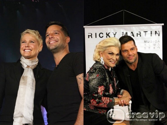 Xuxa e Hebe entrevistam Ricky Martin