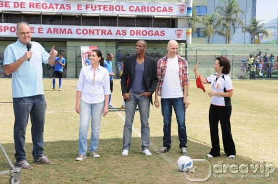 Comentaristas esportivos prestigiam gravação de Vidas em Jogo