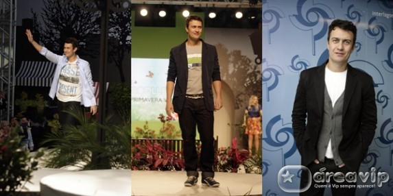 Gabriel Braga Nunes enlouquece fãs em desfile em shopping