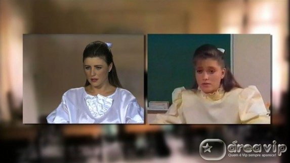 Íris Stefanelli se transforma de professora Helena no TV Fama
