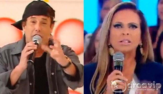 Sérgio Mallandro e Christina Rocha apresentam o programa Eliana