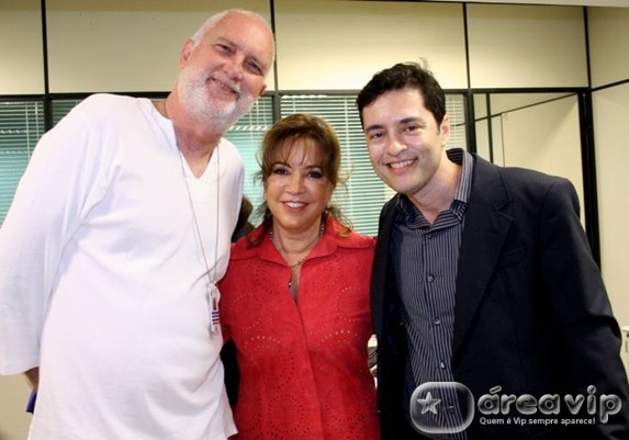 Del Rangel, Iris Abravanel e Tiago Santiago