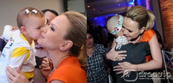 Eliana vai à festa de ONG que cuida de crianças com câncer