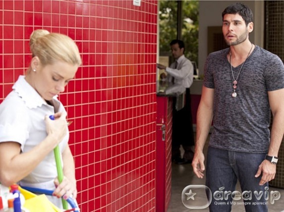 Wallace fica chocado ao ver Teodora trabalhando como faxineira