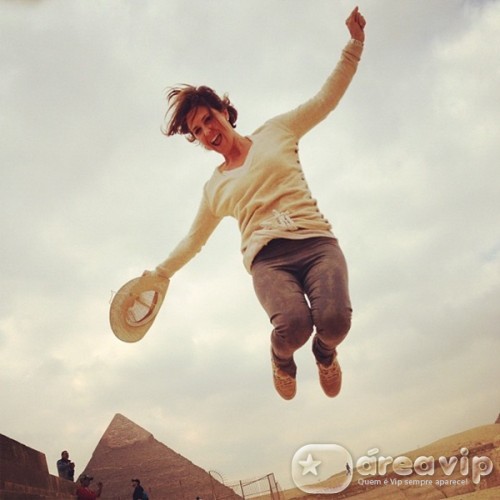 Guilhermina Guinle curte férias no Egito