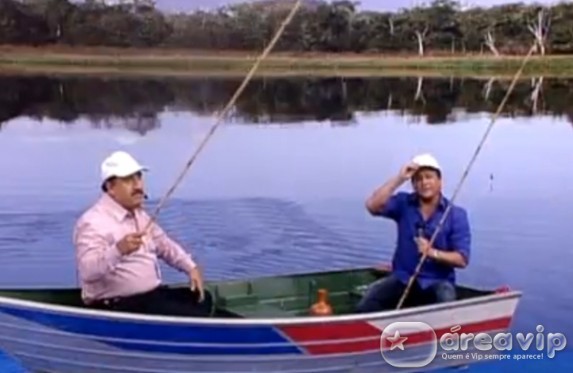 Leonardo é o convidado da pescaria do Ratinho