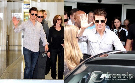 Tom Cruise desembarca no Rio