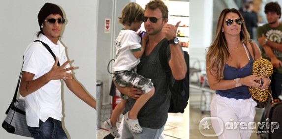 Famosos circulam pelo aeroporto carioca Santos Dumont
