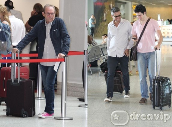 Famosos são flagrados em aeroporto do Rio de Janeiro