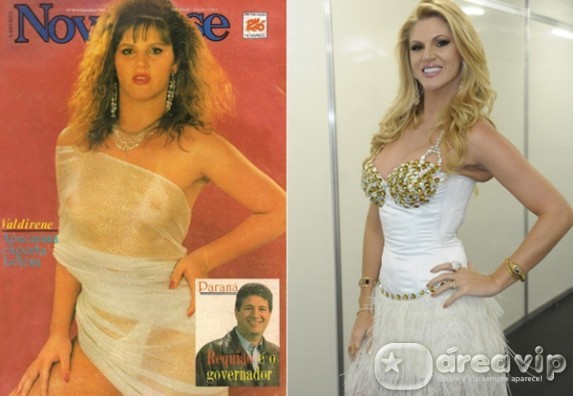 Val Marchiori aparece morena e de cabelos crespos em foto antes da fama
