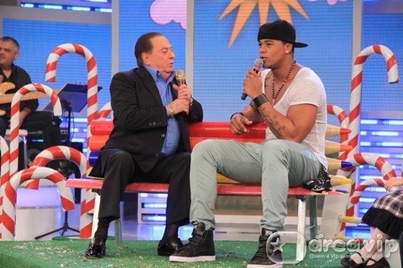 Raul Gil e Leo Santana