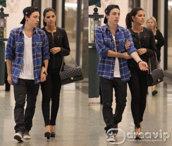 Mariana Rios e Di Ferrero passeiam em shopping carioca
