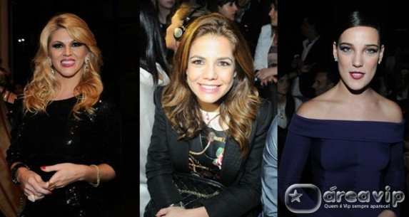 Famosos conferem desfiles na SPFW