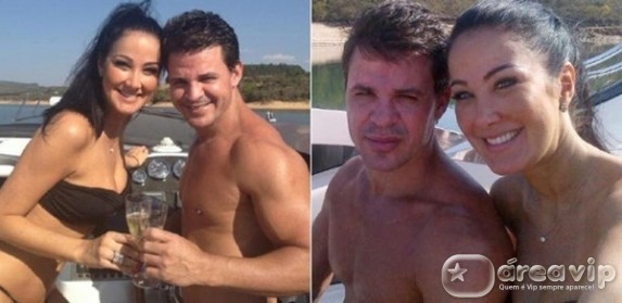 Helen Ganzarolli e Eduardo Costa