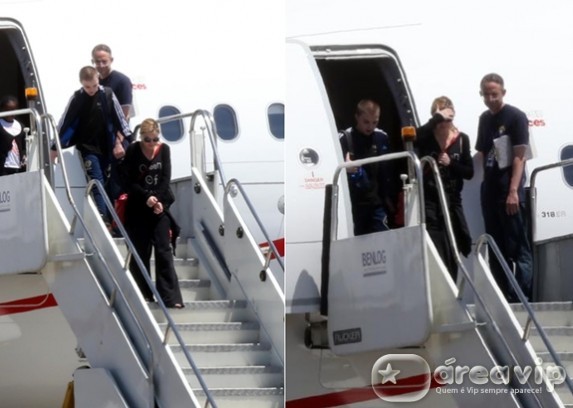 Madonna chega ao Brasil