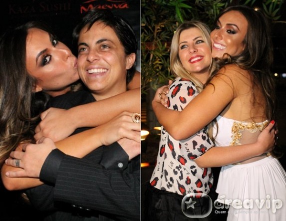 Iris Stefanelli e Tammy Miranda prestigiam lançamento de grife de Nicole Bahls