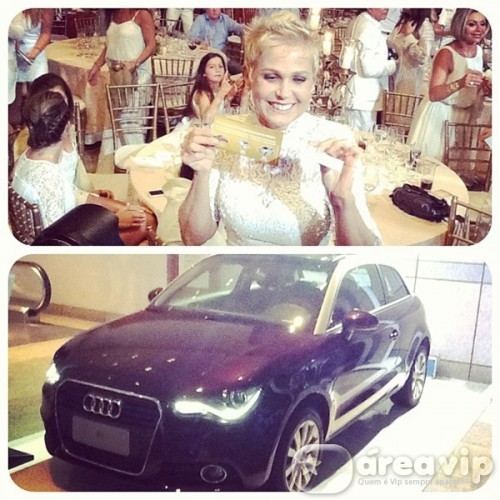 Sasha ganha carrão em rifa em evento beneficente