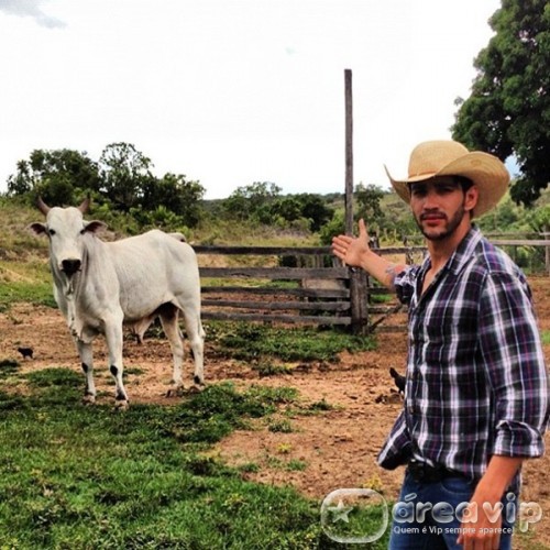 Gusttavo Lima mostra seu novo boi