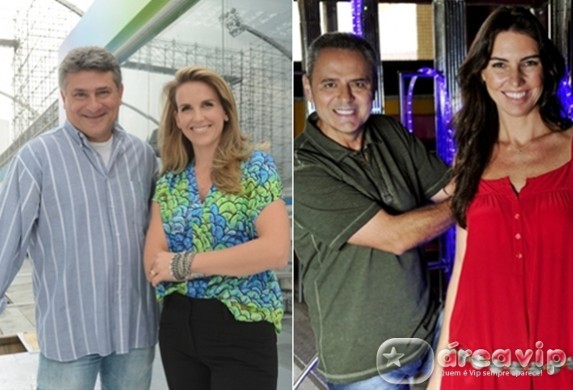 Cleber Machado e Mariana Ferrao - Glenda Kozlowski e Luis Roberto TV Globo/Zé Paulo Cardeal/Alex Carvalho