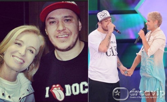 Angélica e Xuxa postam fotos ao lado do cantor Chorão