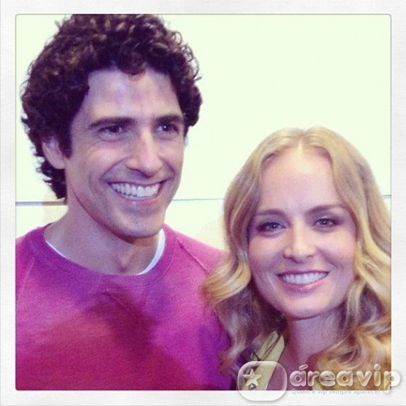 Angélica grava com Reynaldo Gianecchini