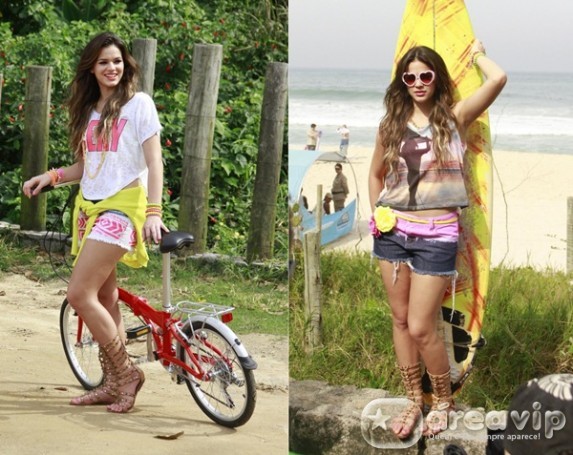 Bruna Marquezine faz ensaio em praia do Rio