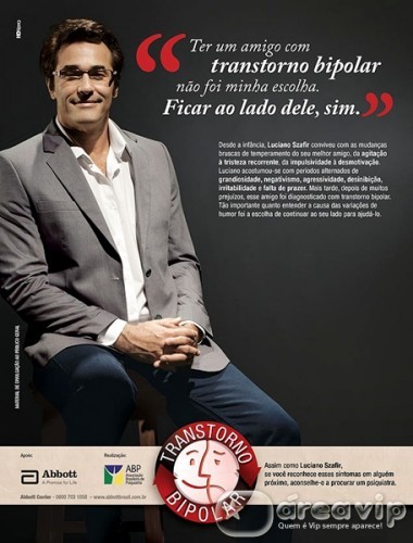 Luciano Szafir diz que convive com transtorno bipolar desde a infância
