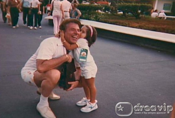 Patricia Abravanel com o pai