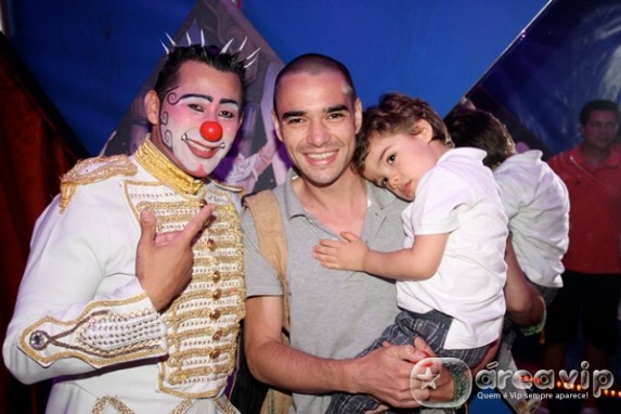 Caio Blat com o filho