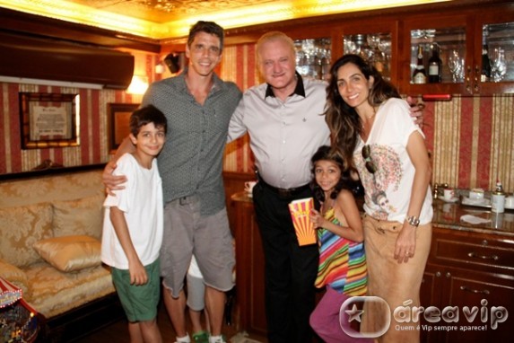 Marcio Garcia com a familia