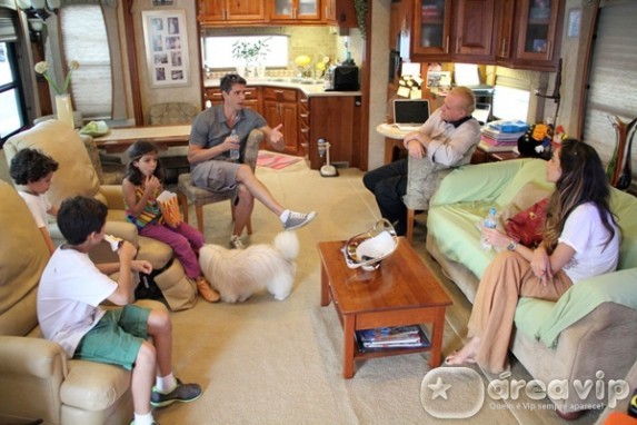 Marcio Garcia com a familia