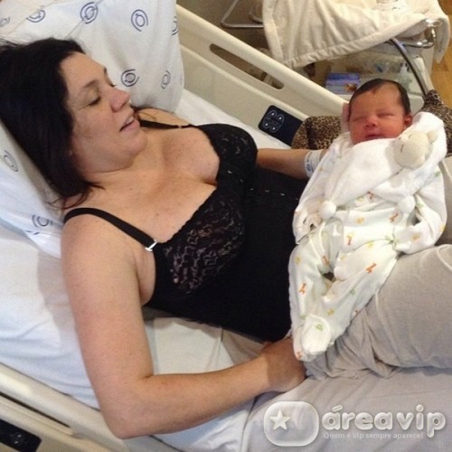 Simony com o filho