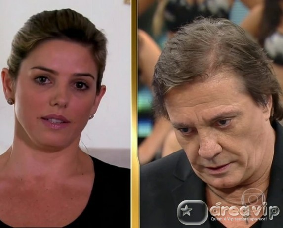 Fábio Jr. fica irritado com a participação de Mari Alexandre no Faustão